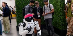 Silicon Valley threw a hot robot party, and the clankers were M.I.A.