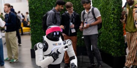 Silicon Valley threw a hot robot party, and the clankers were M.I.A.