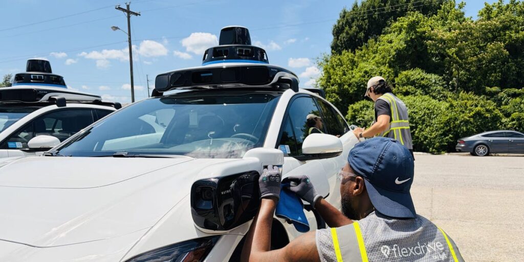 They were Lyft drivers. Now they’re cleaning Waymos.