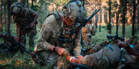 Military medics train to keep casualties alive until evacuation. In the next war, that could take days, or even weeks.