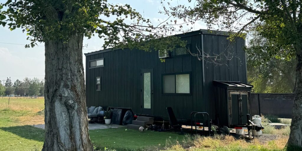 We moved our 350-square-foot tiny home from the mountains of California to a city in the Pacific Northwest