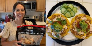 I’m a dietitian and mom. Here’s how I turn one rotisserie chicken into a week of easy, well-balanced meals. I’m a dietitian and mom. Here’s how I turn one rotisserie chicken into a week of easy, well-balanced meals.