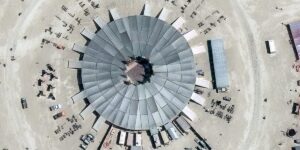 Burning Man 2026: Satellite images show how the Nevada desert transforms into Black Rock City