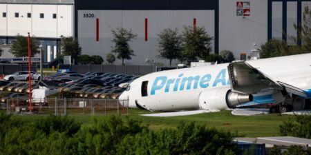The Amazon cargo plane that crashed in Miami nearly hit a parking lot full of Tesla Cybercabs
