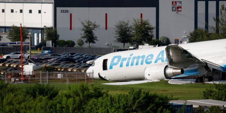 The Amazon cargo plane that crashed in Miami nearly hit a parking lot full of Tesla Cybercabs