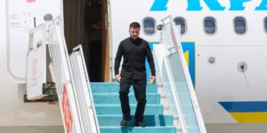 Zelenskyy’s plane was ‘almost hit’ by a Russian drone over Moldovan airspace, NATO member says