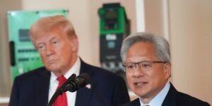 Trump called Nvidia CEO Jensen Huang mid-interview to rip AI doomerism: ‘The robots will not be taking over’ Trump called Nvidia CEO Jensen Huang mid-interview to rip AI doomerism: ‘The robots will not be taking over’