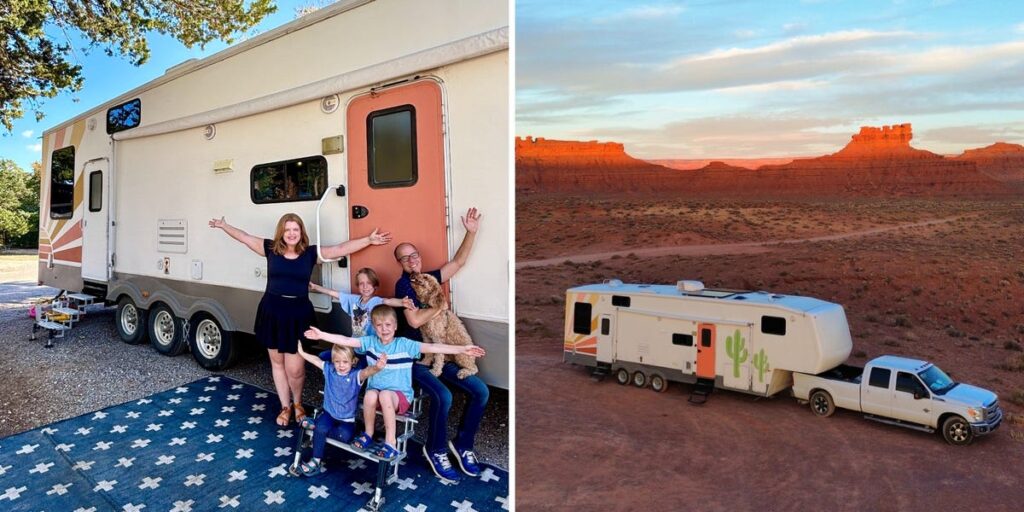 A family of 5 left Brooklyn to travel in an ,000 RV full time. See inside their custom space.