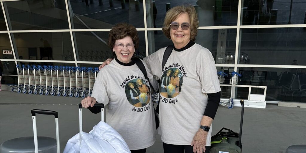 We’re best friends in our 80s. We’ve traveled to 53 countries together — and have no plans of stopping anytime soon. We’re best friends in our 80s. We’ve traveled to 53 countries together — and have no plans of stopping anytime soon.