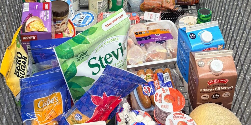 I feed 3 generations under one roof. My 0 Aldi grocery haul always includes these 10 items.