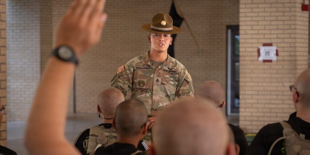 The US Army is testing whether reserve drill sergeants could help train a larger force for a major war