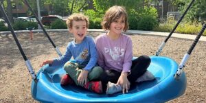 We moved our kids from a small town to Chicago. They’re more independent, and we have more to do.